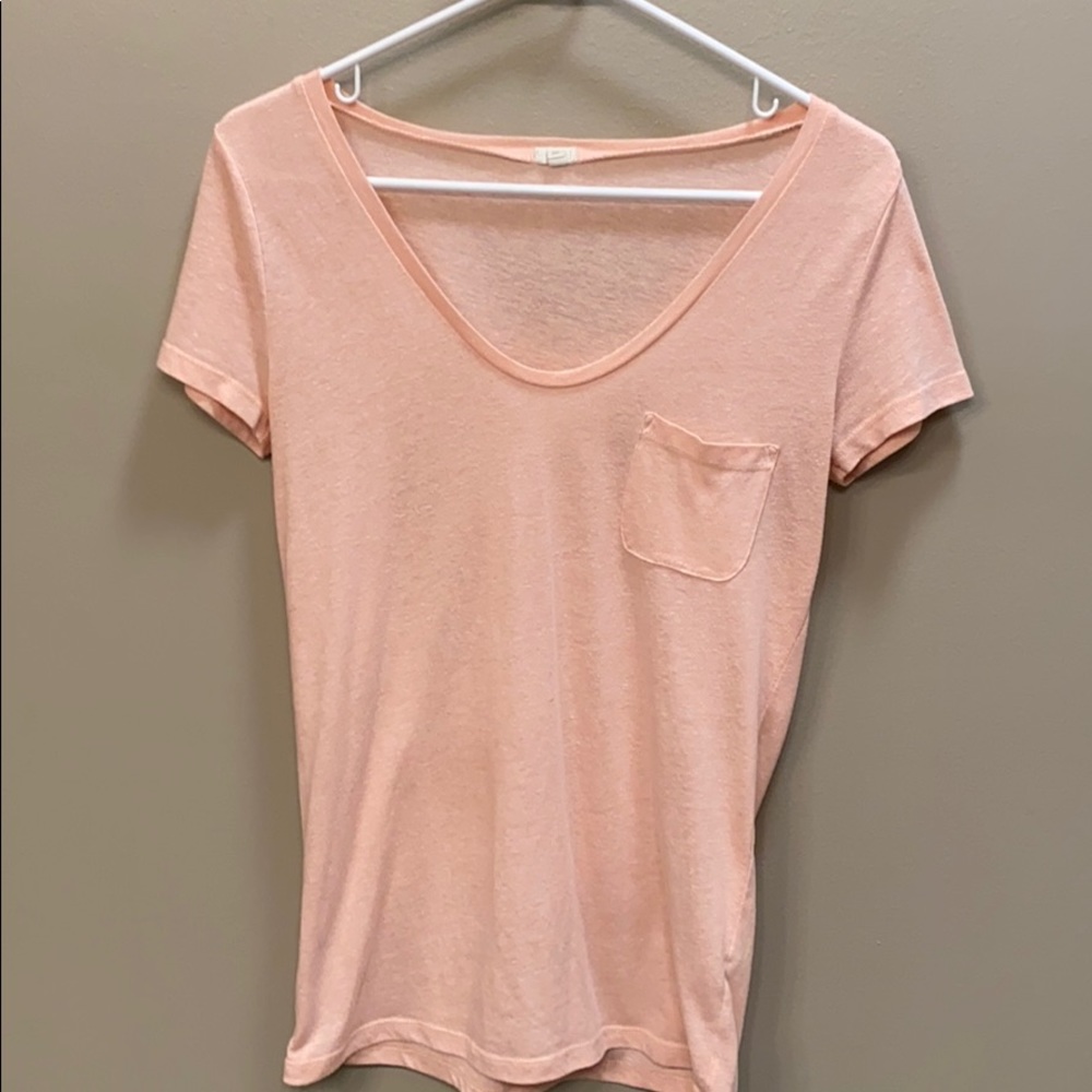 J. Crew peach t-shirt